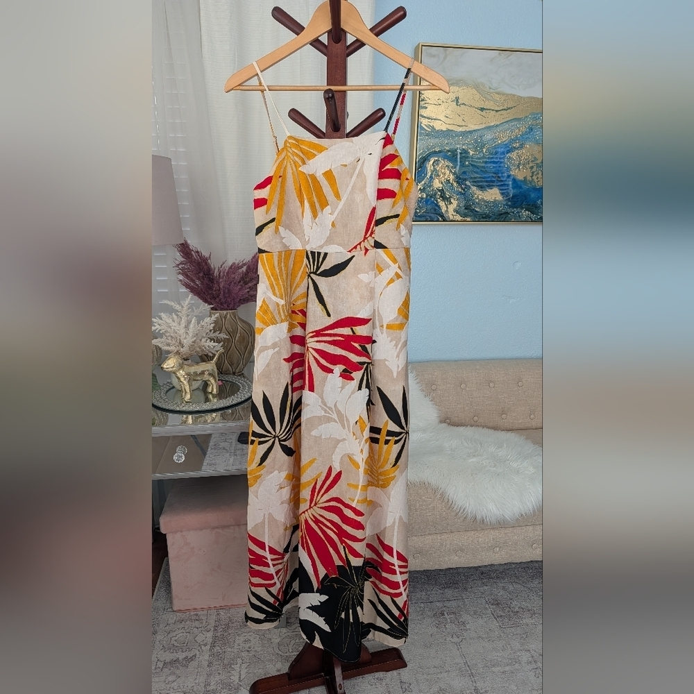 NWOT Rachel Zoe Tropical Print Maxi Dress Size S. - Picture 10 of 16